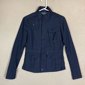 G Star Raw Jacket Womens Extra Small Black Overshirt High Neck‎ Casual Adult